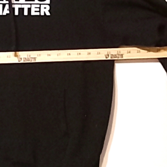 GemRock Fleece Skater Hoodie BLM PullOver M XL Streetwear Black White Grunge - Picture 7 of 10